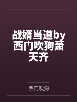 战婿当道by西门吹狗萧天齐封面