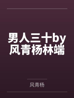 男人三十by风青杨林端封面