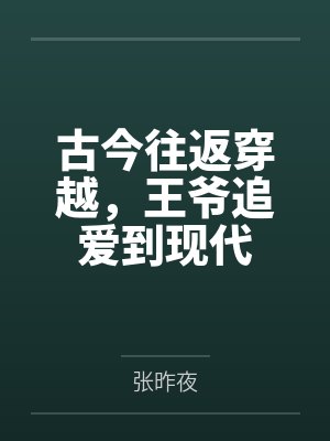 古今往返穿越,王爷追爱到现代封面
