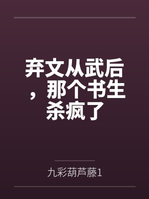 弃文从武后,那个书生杀疯了封面